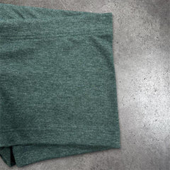 Polycotton Mini Shorts - Heather Green view 7