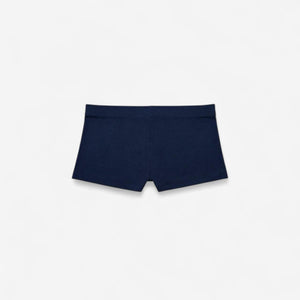 Baby Rib Mini Shorts - Navy
