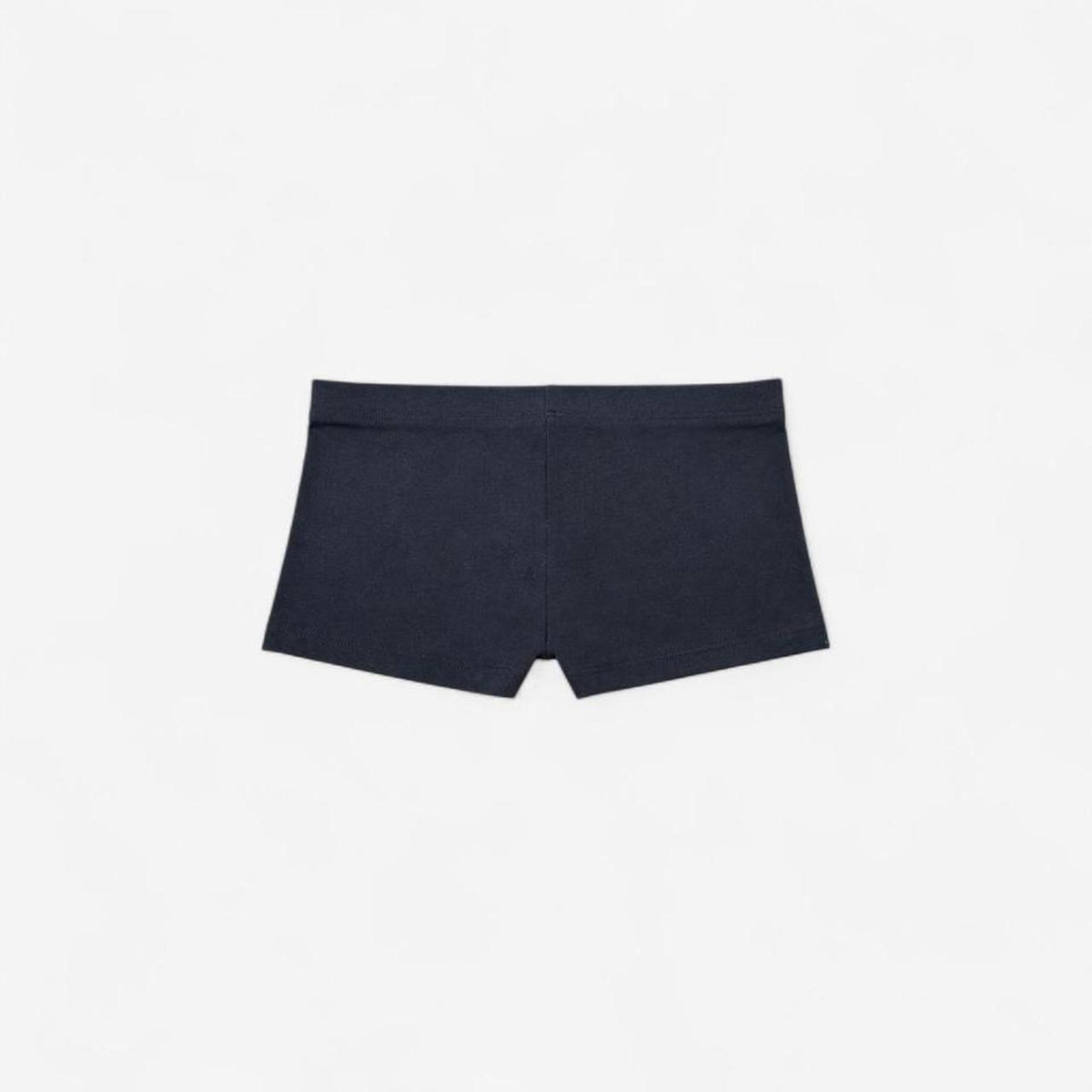 Cotton Baby Rib Mini Shorts - Black
