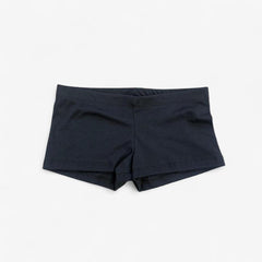 Cotton Baby Rib Mini Shorts - Black view 5