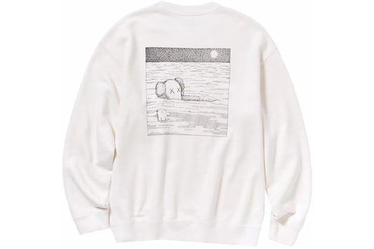 KAWS x Uniqlo Longsleeve Sweatshirt (Off White)