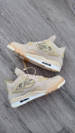 Off-White x Wmns Air Jordan 4 Retro SP 'Sail' view 3