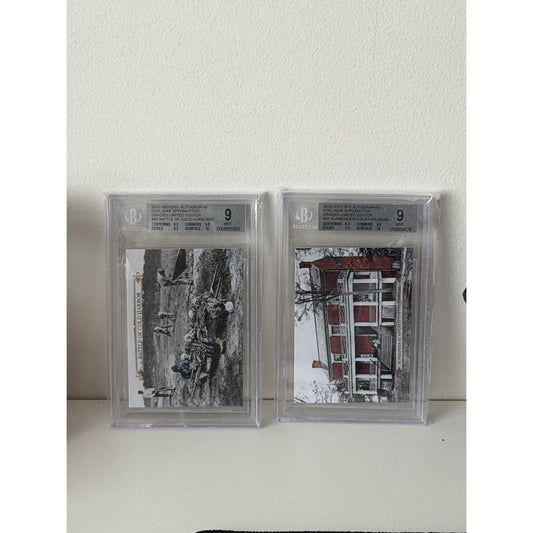 BECKETT GRADED CARDS (LOT OF 2) HISTORIC AUTOGRAPHS CARDS