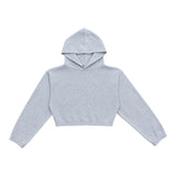 Cropped Grey Hoodie view 1