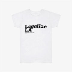 Lightweight White Legalize LA T-Shirt view 3