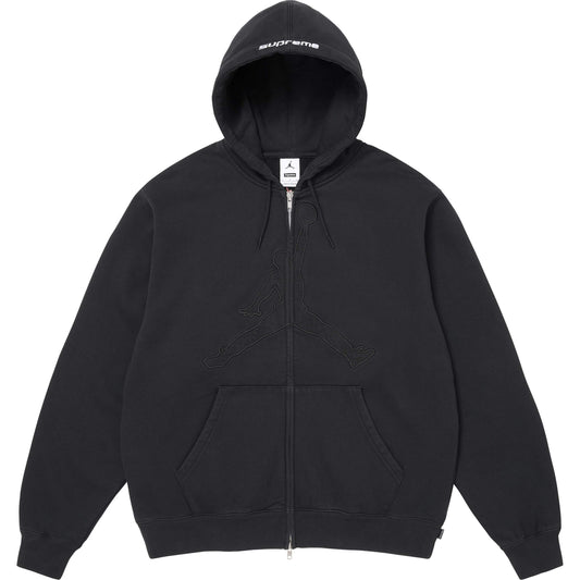Supreme®/Jordan® Hooded Sweatshirt — Black