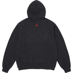Supreme®/Jordan® Hooded Sweatshirt — Black view 2