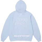 Supreme®/Jordan® Hooded Sweatshirt — Celestine Blue view 2