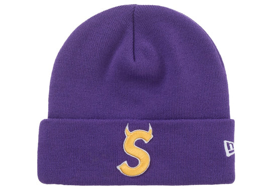 Supreme® New Era® Devil's Logo Beanie — Purple