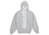 Supreme® Satin Appliqué Hooded Sweatshirt — Heather Grey view 1