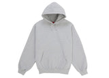 Supreme® Satin Appliqué Hooded Sweatshirt — Heather Grey view 2