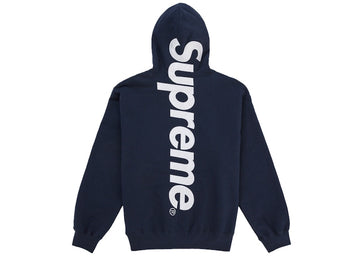 Supreme® Satin Appliqué Hooded Sweatshirt — Washed Navy