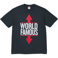 Supreme® World Famous Tee — Navy view 1