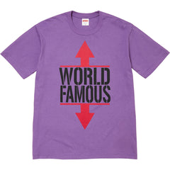 Supreme® World Famous Tee — Purple view 1