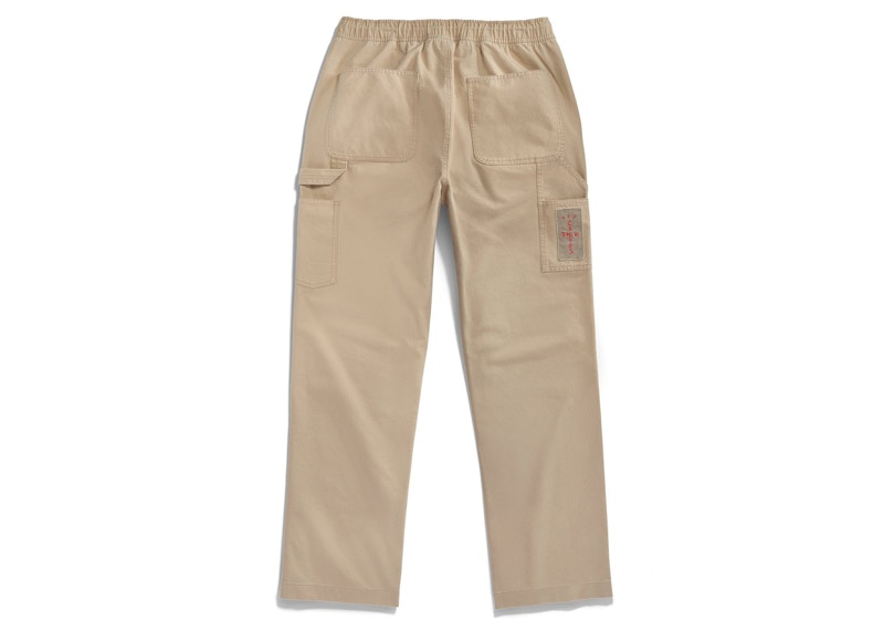 Cactus Jack by Travis Scott x Jordan Canvas Pant 'Desert/Khaki/University Red'