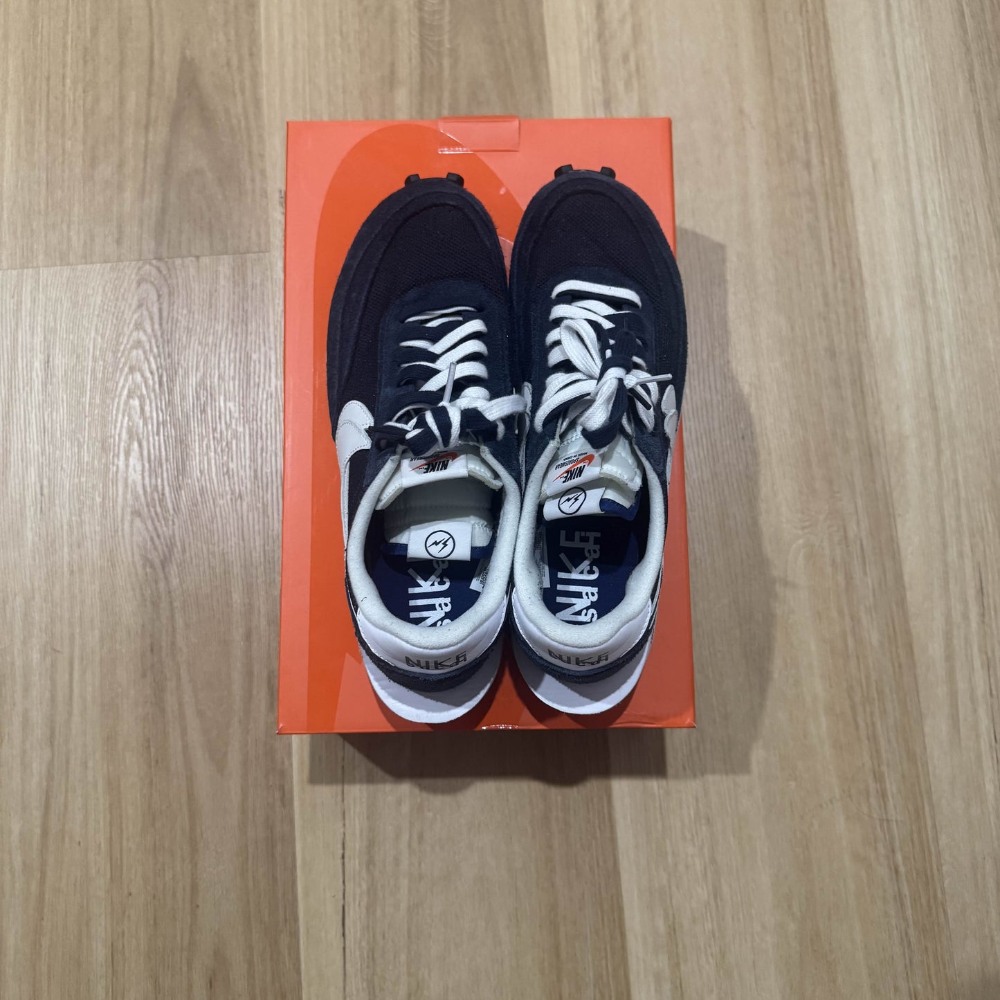 Fragment Design x sacai x Nike LDV Waffle 'Blackened Blue' (image 5 of 5)