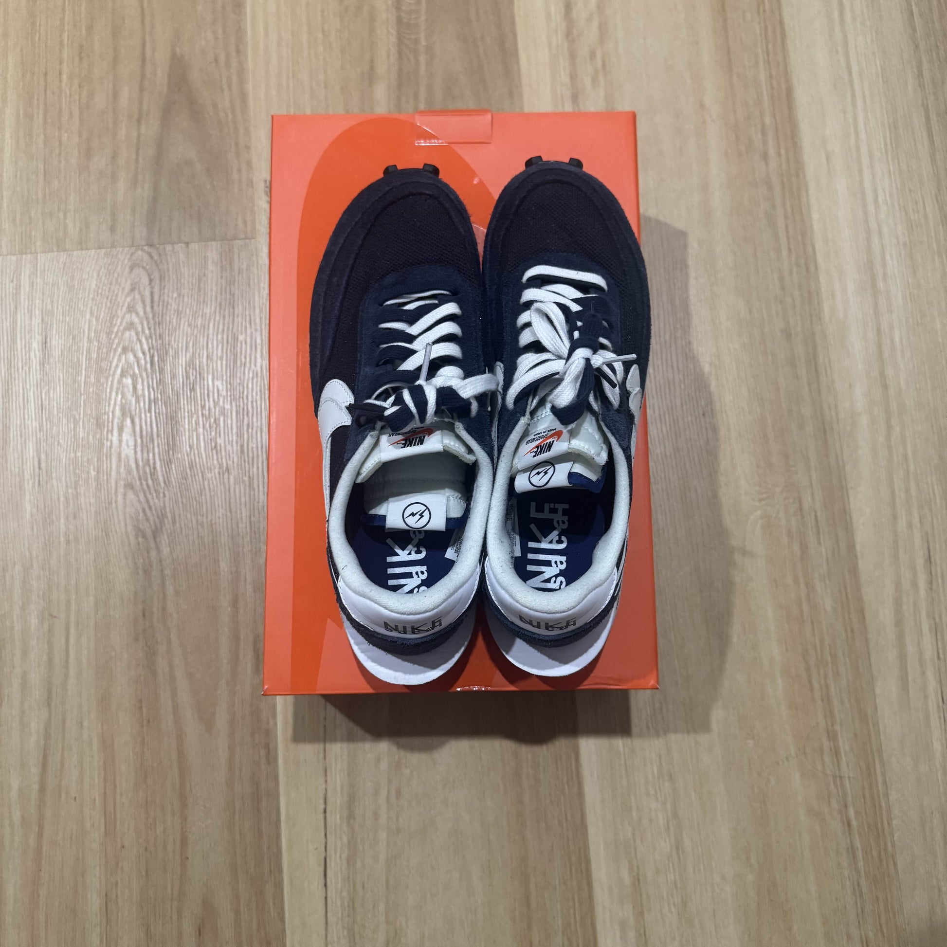 Fragment Design x sacai x Nike LDV Waffle 'Blackened Blue' (image 5 of 5)