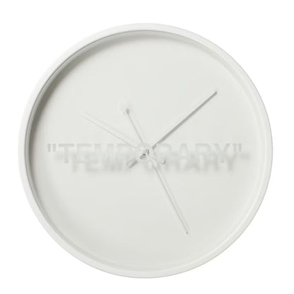 Virgil Abloh x IKEA MARKERAD "TEMPORARY" Wall Clock