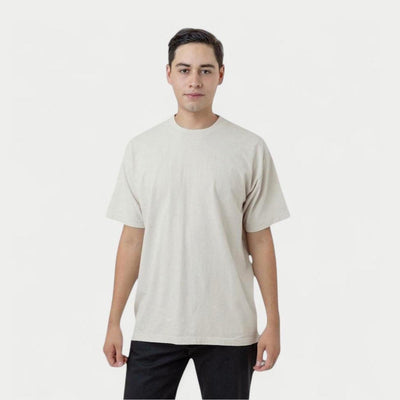 Cotton T Shirt 1801 in Cement