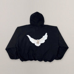 Yeezy Gap Engineered by Balenciaga Dove Hoodie Washed Black - Sample view 1