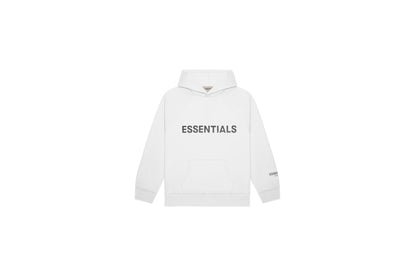 Fear of God Essentials 3D Silicon Applique Pullover Hoodie 'White'