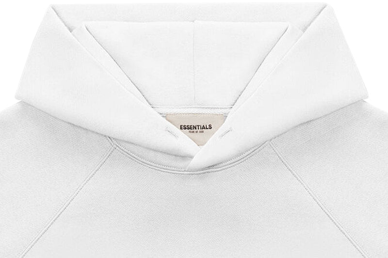 Fear of God Essentials 3D Silicon Applique Pullover Hoodie 'White'