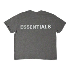 Fear of God Essentials 3M Logo Boxy T-shirt Dark Heather Grey/Black view 1