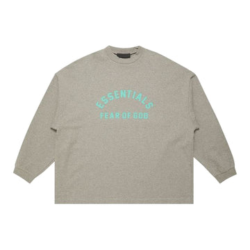 Fear of God Essentials Long-Sleeve T-Shirt 'Dark Heather Oatmeal'