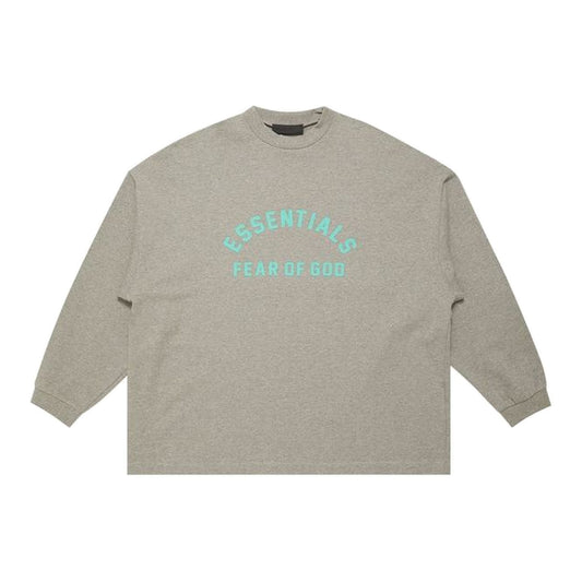 Fear of God Essentials Long-Sleeve T-Shirt 'Dark Heather Oatmeal'