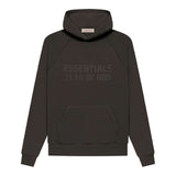 Fear of God Essentials Hoodie 'Off Black' view 1