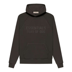 Fear of God Essentials Hoodie 'Off Black' view 1