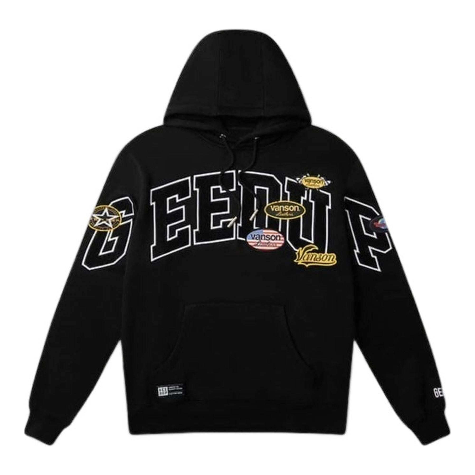 Geedup Team Logo x Vanson Hoodie Black | Retailer