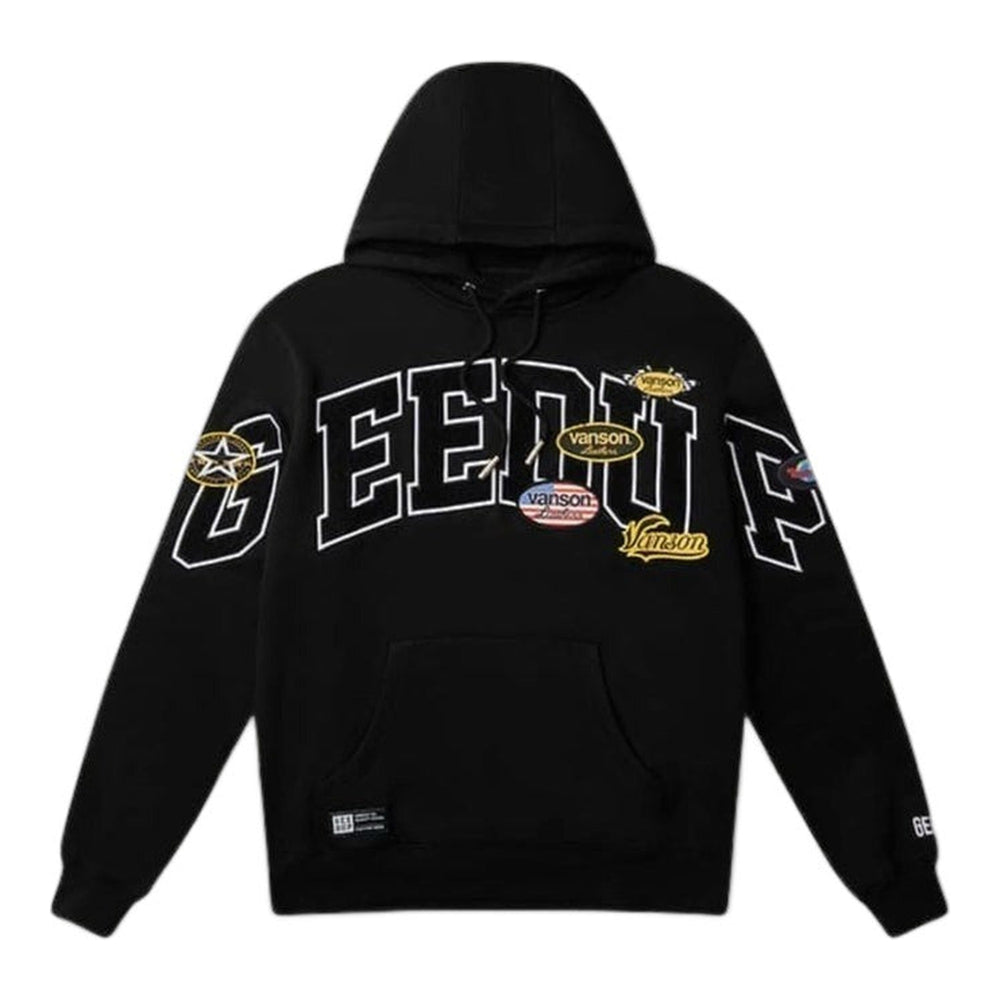 Geedup Team Logo x Vanson Hoodie Black