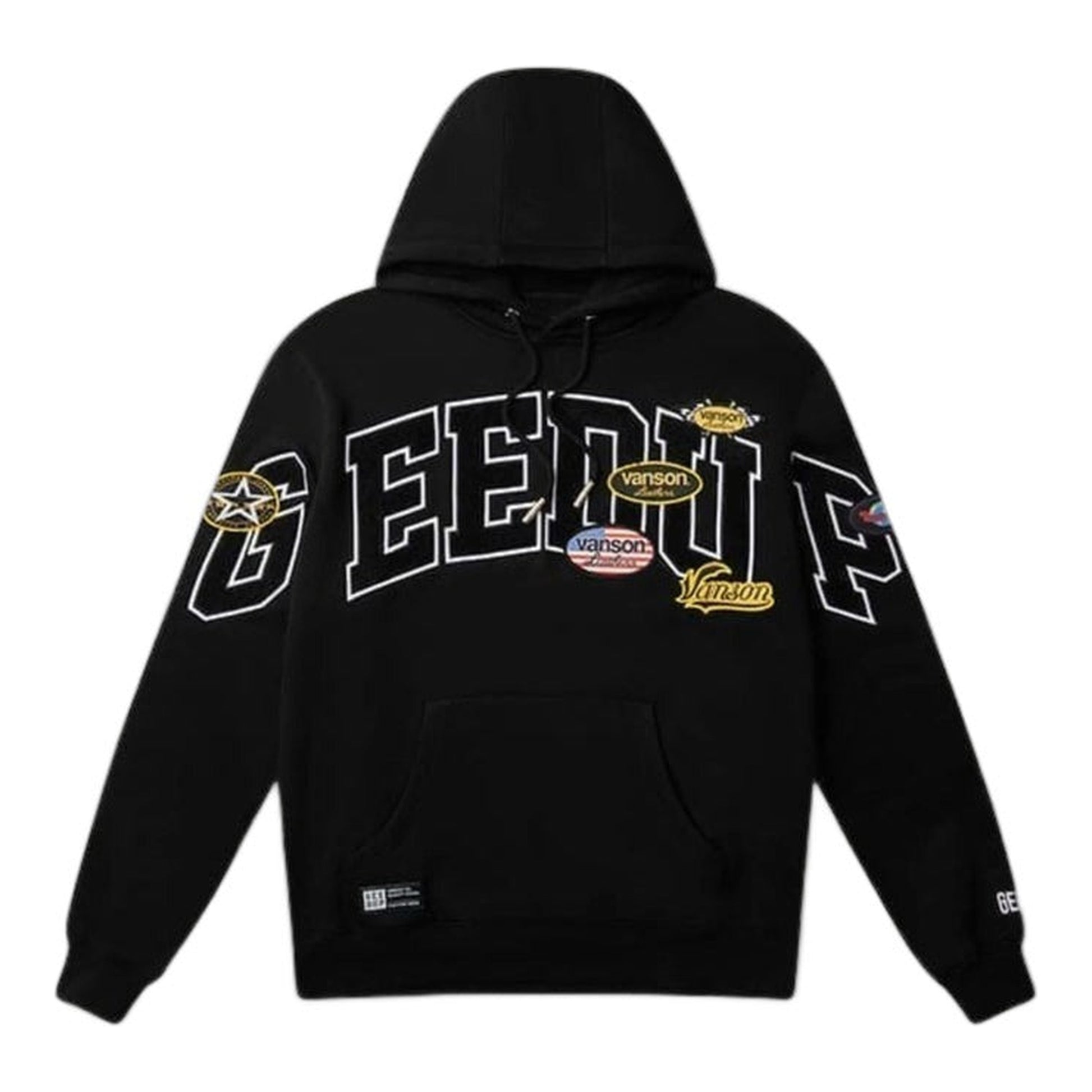 Geedup Team Logo x Vanson Hoodie Black