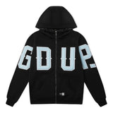 Geedup G.D.U.P Zip Hoodie Black/Cool Blue view 1
