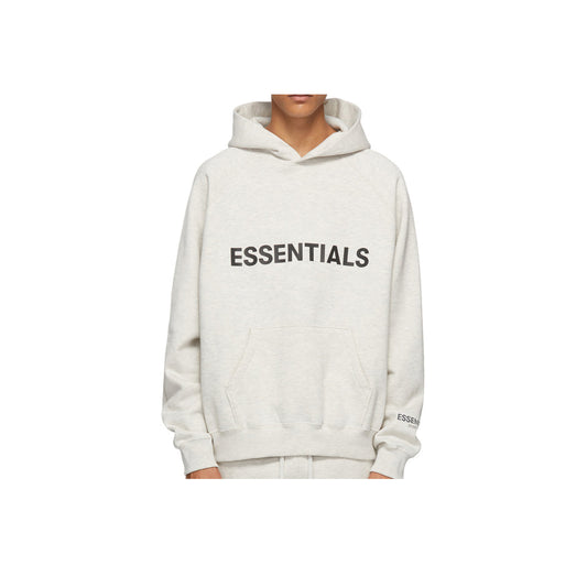 FEAR OF GOD ESSENTIALS 3D Silicon Hoodie - Oatmeal (SS20)