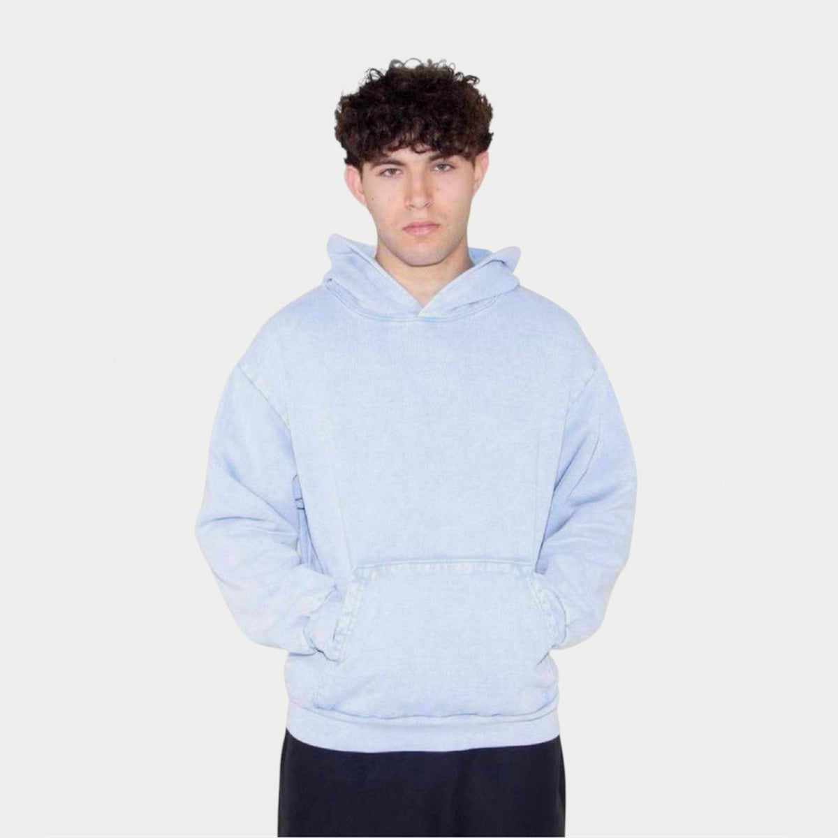 Heavy Fleece Arctic Blue Hoodie