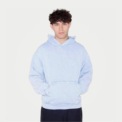 Heavy Fleece Arctic Blue Hoodie view 1