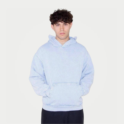 Heavy Fleece Arctic Blue Hoodie