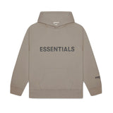 FEAR OF GOD ESSENTIALS 3D Silicon Applique Hoodie - Taupe (SS20) view 1