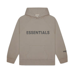 FEAR OF GOD ESSENTIALS 3D Silicon Applique Hoodie - Taupe (SS20) view 1