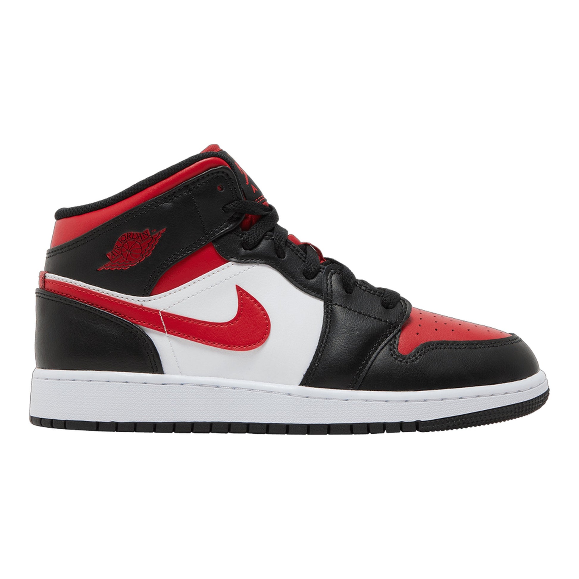 Air Jordan 1 Mid GS 'Black Fire Red'