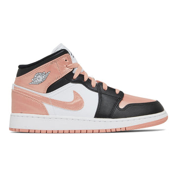 Air Jordan 1 Mid GS 'White Light Madder Root'