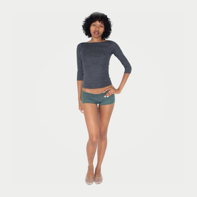 Lightweight Green Mini Shorts