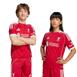 Adidas Liverpool 25-26 Home Jersey Kids view 3