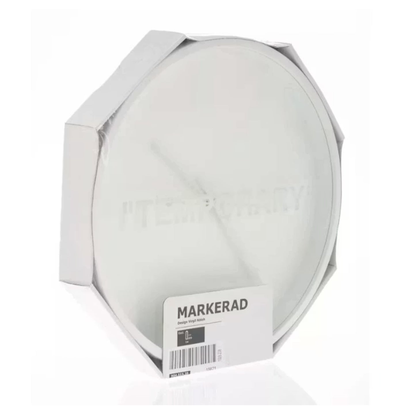 Virgil Abloh x IKEA MARKERAD "TEMPORARY" Wall Clock