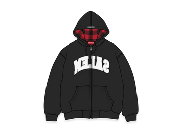 Supreme x SALEM Zip Up Hooded Sweatshirt "Black"