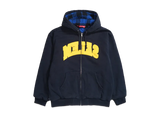 Supreme x SALEM Zip Up Hooded Sweatshirt "Navy" view 1