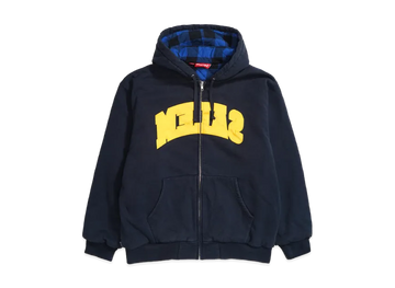 Supreme x SALEM Zip Up Hooded Sweatshirt "Navy"