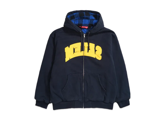 Supreme x SALEM Zip Up Hooded Sweatshirt "Navy"